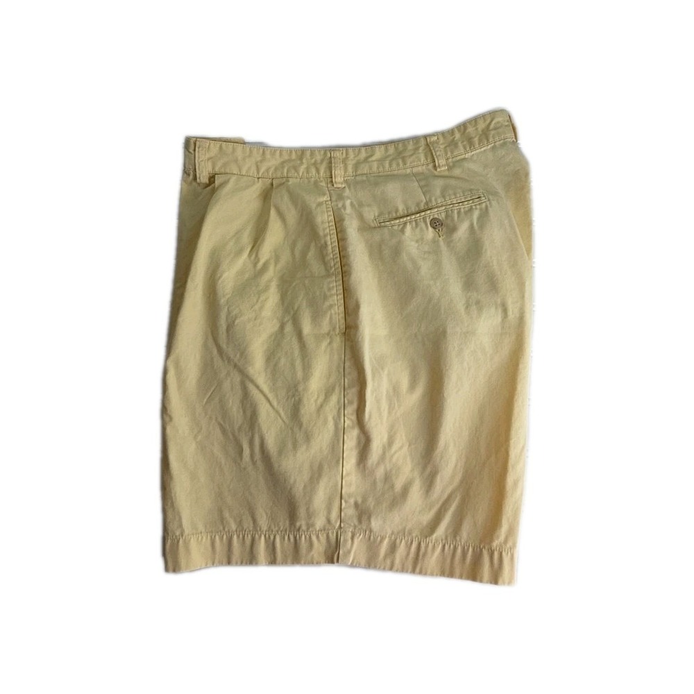 Polo Ralph Lauren Andrew Shorts Mens 38 YELLOW Pleated Chino Classic Cotton PREP